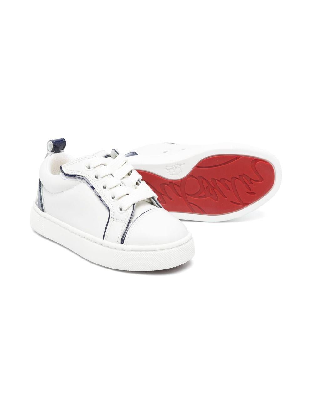 Sneakers Funnyto per bambini Christian Louboutin Kids bianco con inserti - Rubino Kids