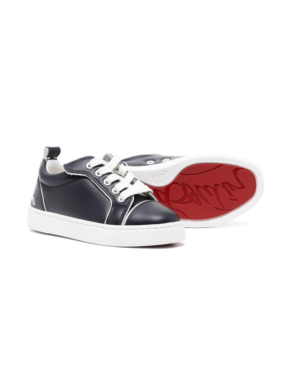Sneakers Funnyto per bambini Christian Louboutin Kids blu con inserti - Rubino Kids