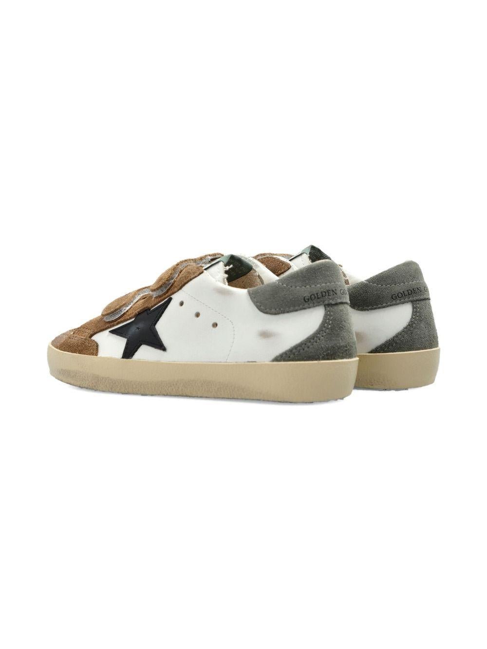 Sneakers Old School per bambino Golden Goose Kids bianche con applicazione stella - Rubino Kids