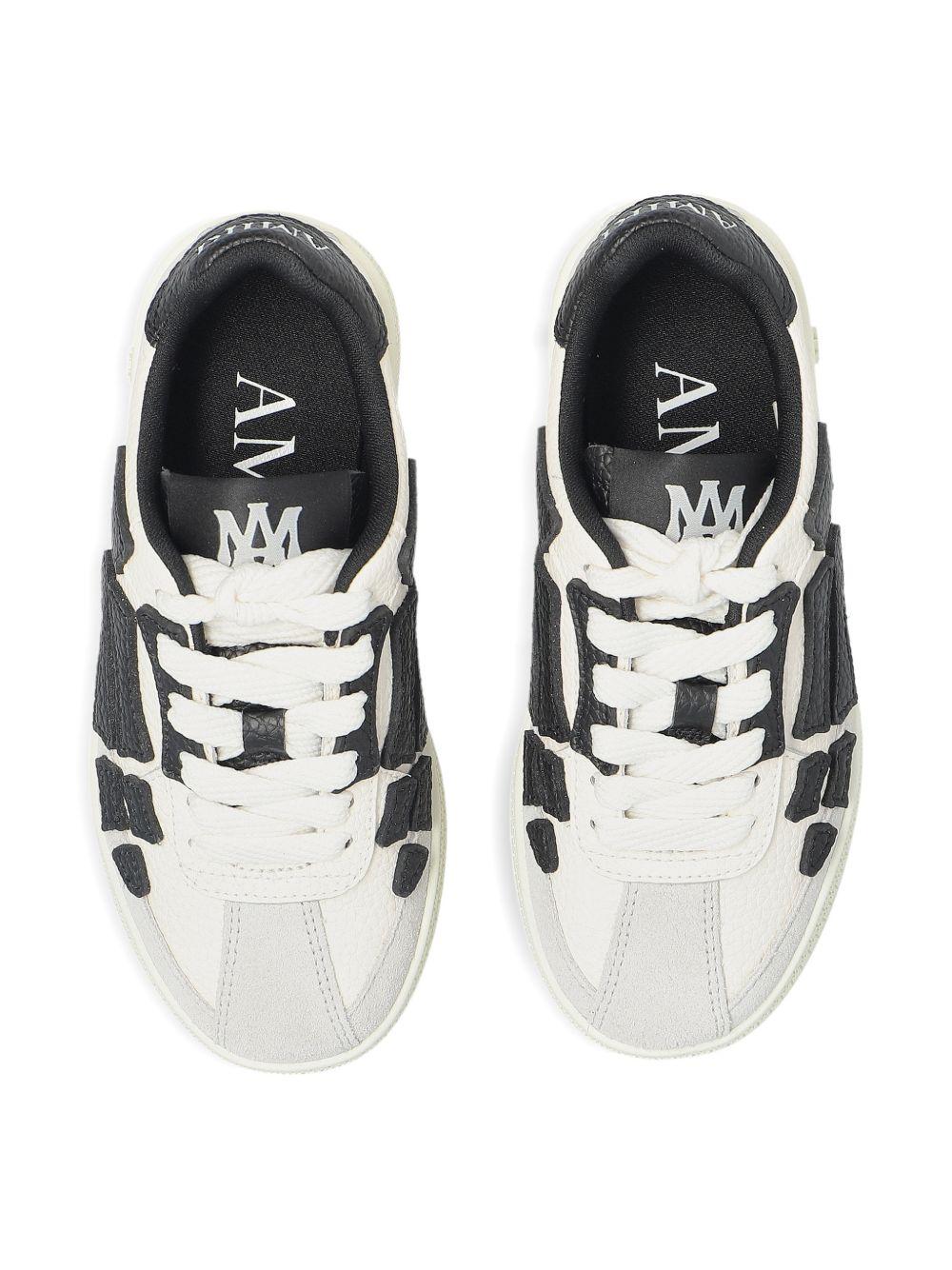 Sneakers Pacific Bones per bambino Amiri Kids bianche e nere con suola in rilievo - Rubino Kids