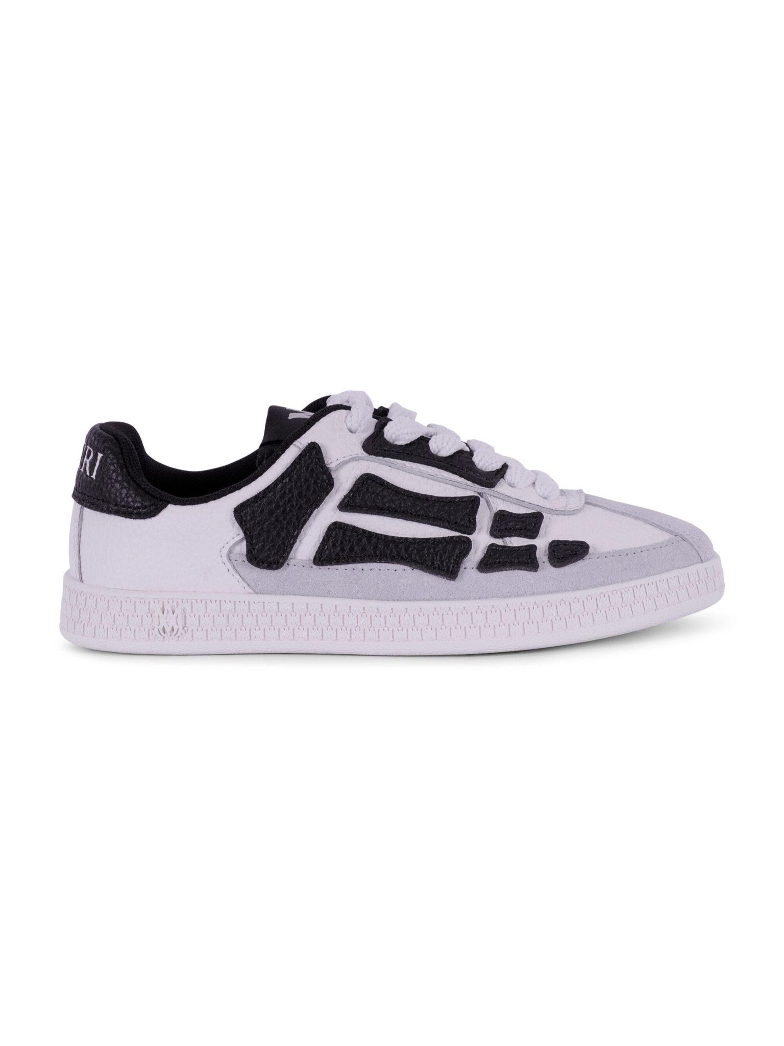 Sneakers Pacific Bones per bambino Amiri Kids bianche e nere con suola in rilievo - Rubino Kids