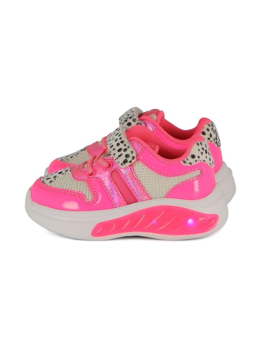 Sneakers per bambina Billieblush animalier con stampa leopardata - Rubino Kids