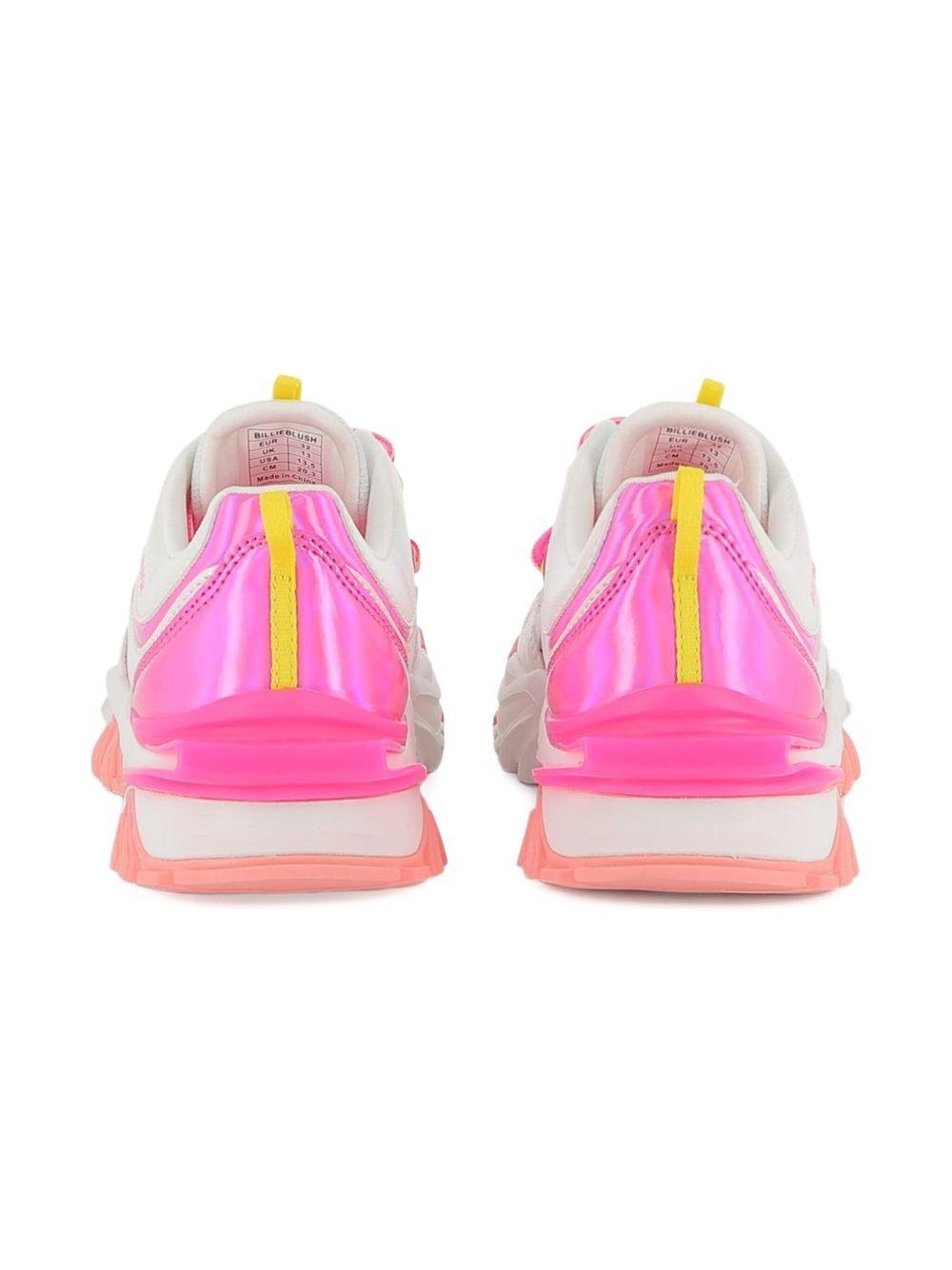 Sneakers per bambina Billieblush bianco con effetto olografico - Rubino Kids