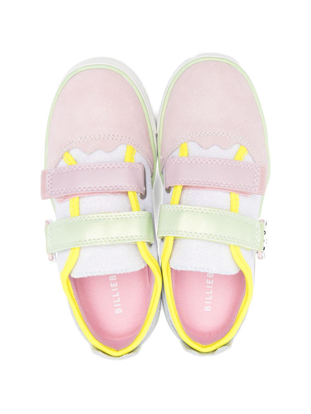Sneakers per bambina Billieblush rosa con design color - block - Rubino Kids