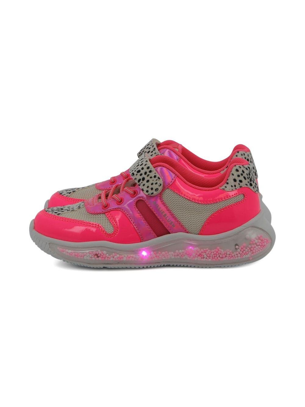 Sneakers per bambina Billieblush rosa con inserti animalier - Rubino Kids