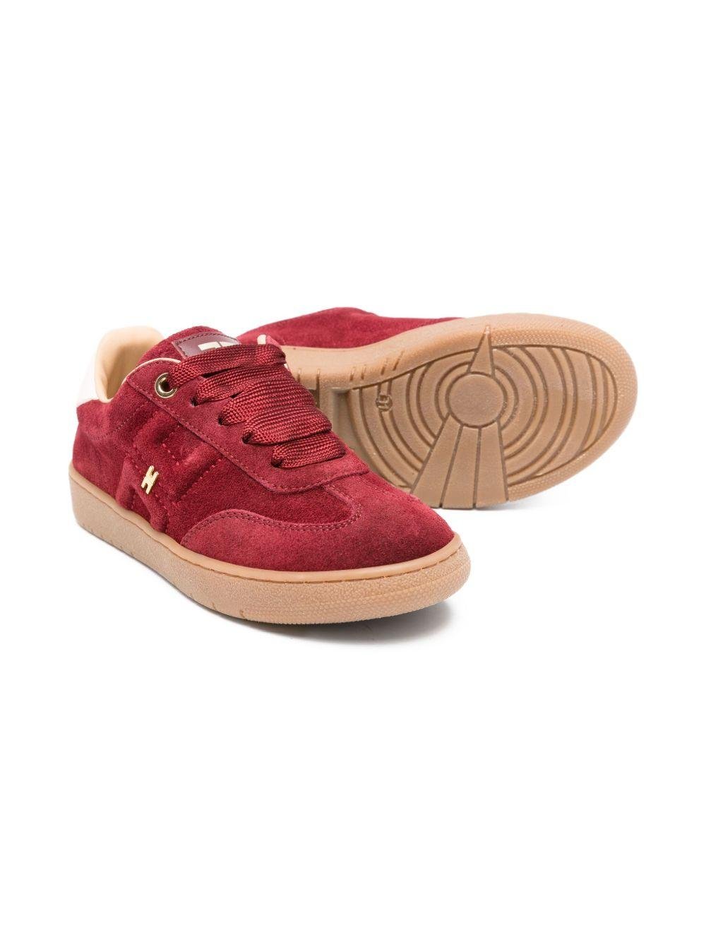 Sneakers per bambina Elisabetta Franchi La Mia Bambina rosse con dettaglio logo - Rubino Kids
