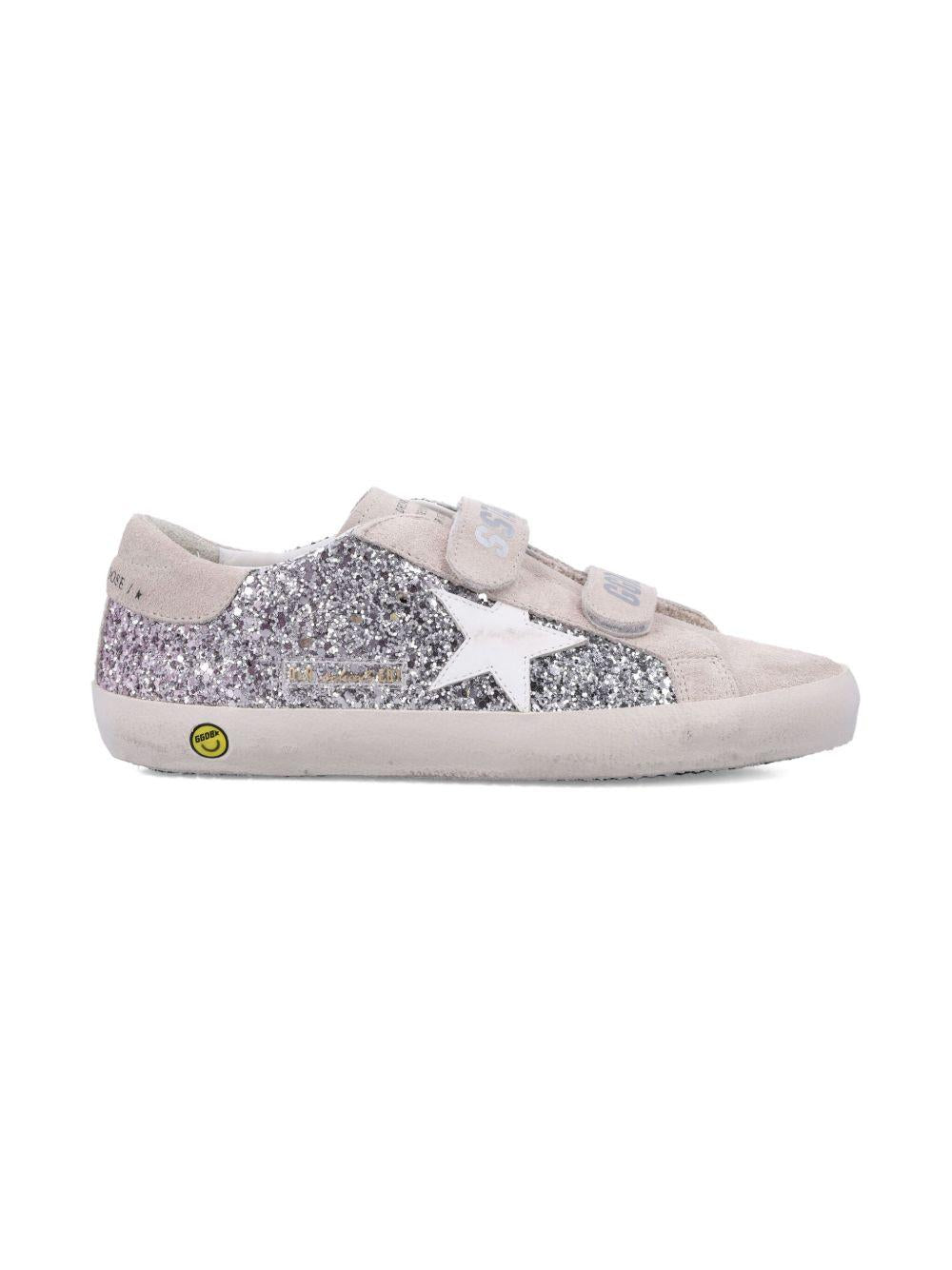 Sneakers per bambina Golden Goose Kids grigio con applicazione a stella - Rubino Kids