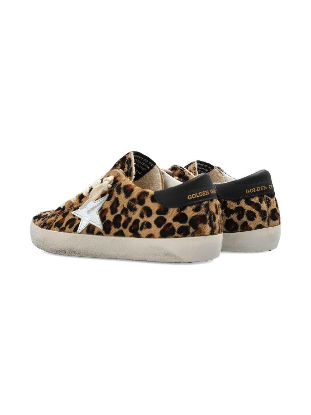 Sneakers per bambina Golden Goose Kids Super - star Classic With List marrone leopardate - Rubino Kids