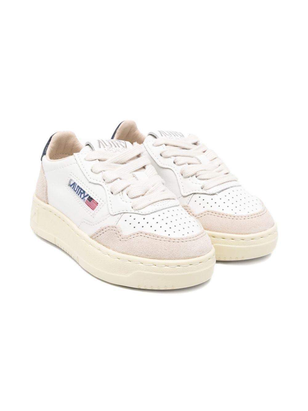 Sneakers per bambini Autry Kids beige con dettagli traforati - Rubino Kids