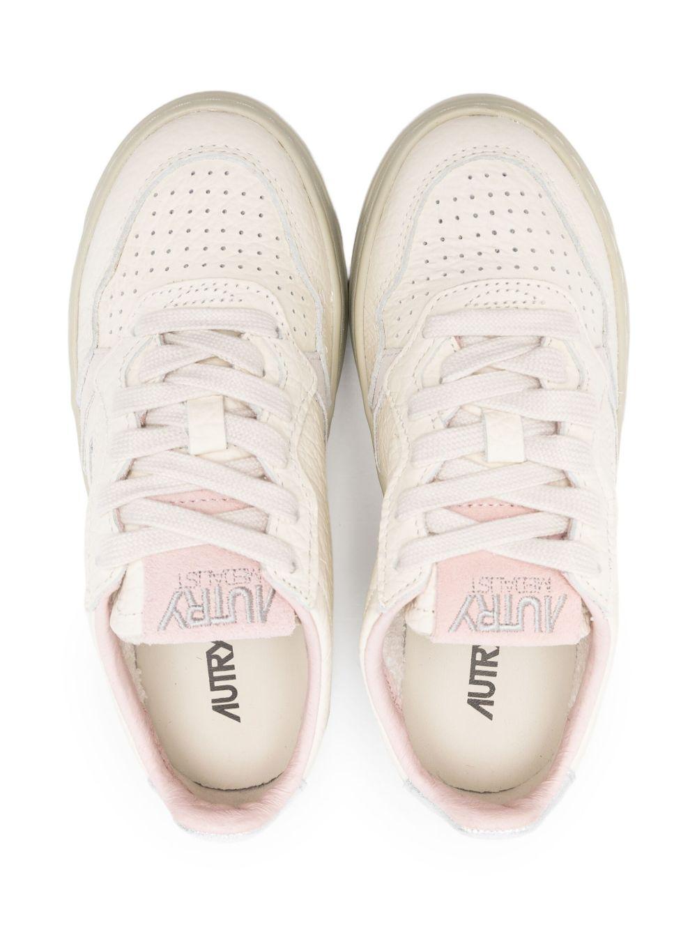 Sneakers per bambini Autry Kids bianco con dettagli traforati - Rubino Kids