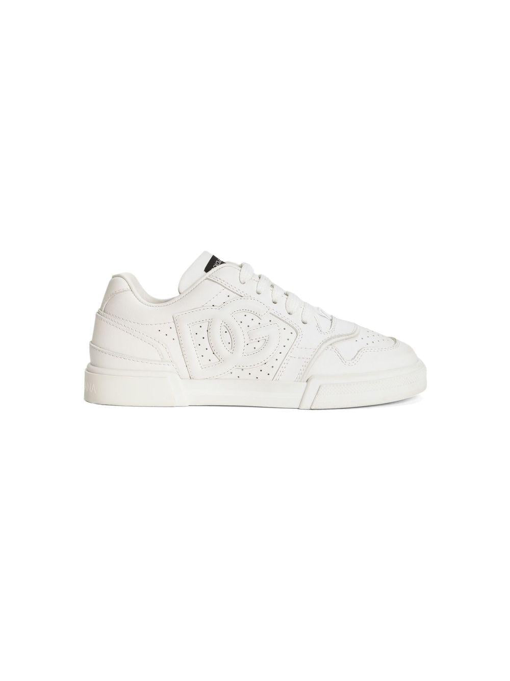Sneakers per bambini Dolce & Gabbana Kids bianche con logo sul davanti - Rubino Kids