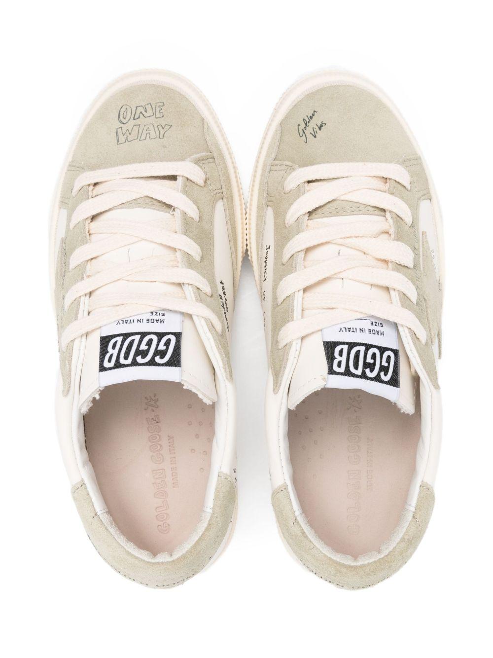Sneakers per bambini Golden Goose Kids bianche con dettaglio traforato - Rubino Kids
