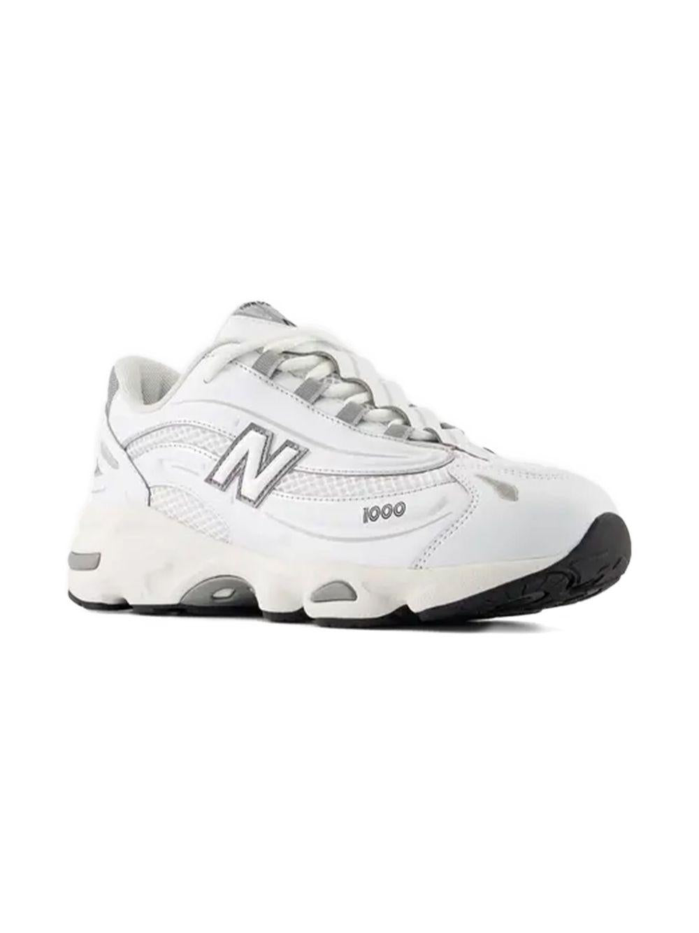 Sneakers per bambini New Balance Kids bianche con effetto metallizzato 1000 - Rubino Kids