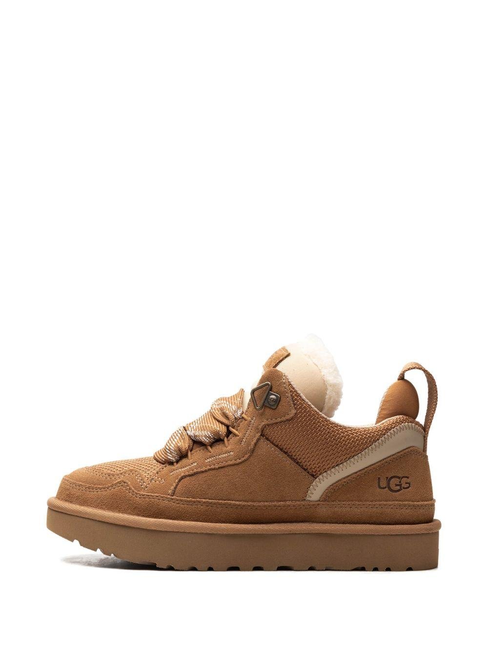 Sneakers per bambini UGG Kids Lowmel Chestnut marrone con lana - Rubino Kids