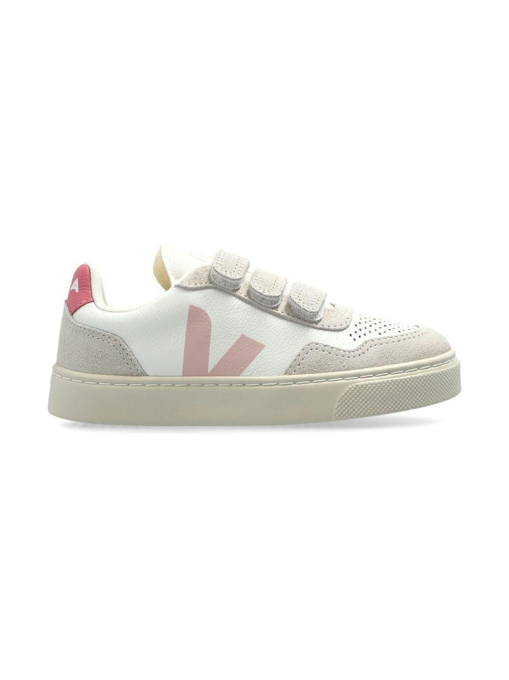 Sneakers per bambini Veja Kids bianche con dettagli a contrasto - Rubino Kids