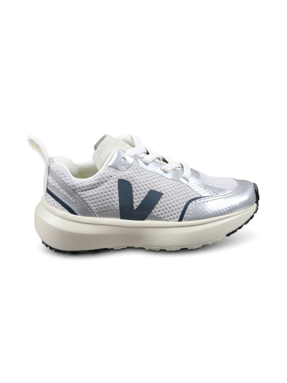 Sneakers per bambini VEJA Kids Canary grigie con design slip on - Rubino Kids