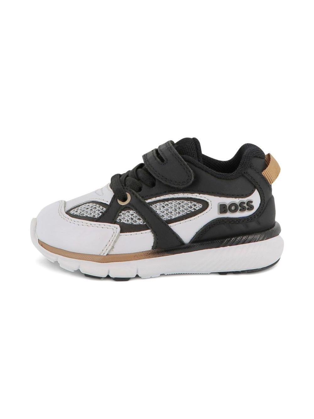 Sneakers per bambino Boss Kids multicolore con inserti in rete - Rubino Kids