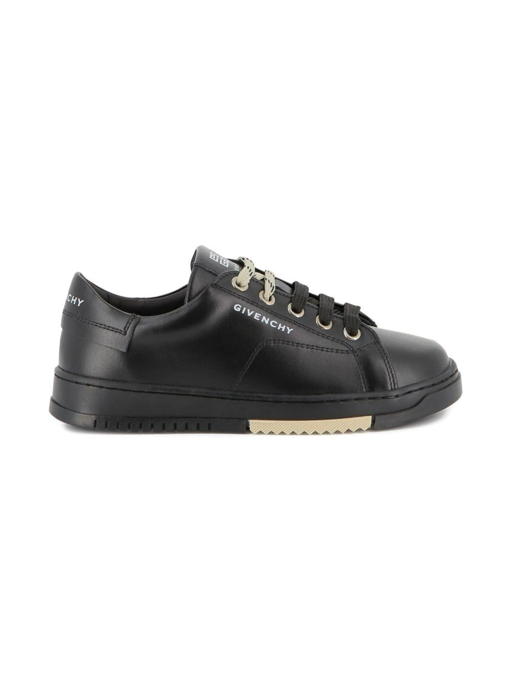 Sneakers per bambino Givenchy Kids nero in pelle - Rubino Kids