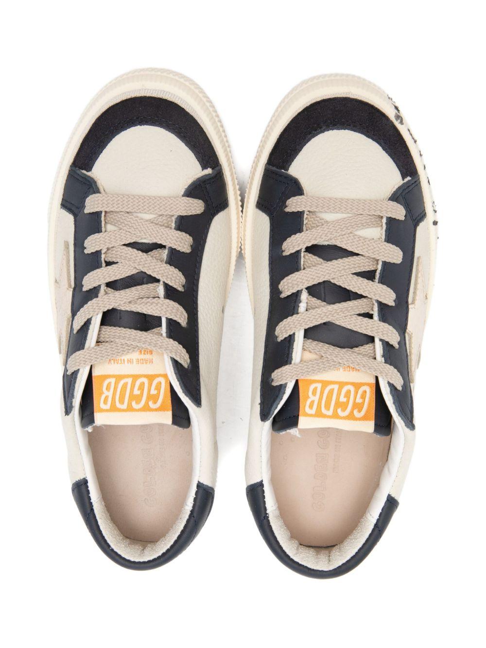 Sneakers per bambino Golden Goose Kids beige con applicazione stella - Rubino Kids