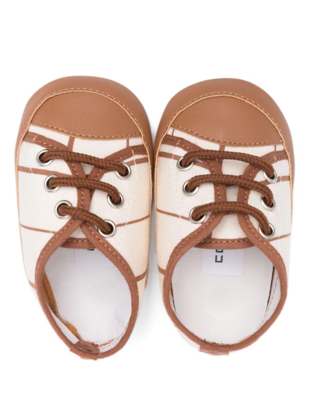 Sneakers primi passi per neonato Colorichiari beige a righe - Rubino Kids