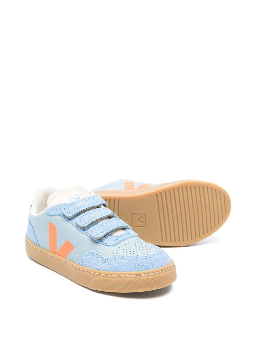 Snerakers V - 90 per bambino Veja Kids azzurre con design traforato - Rubino Kids
