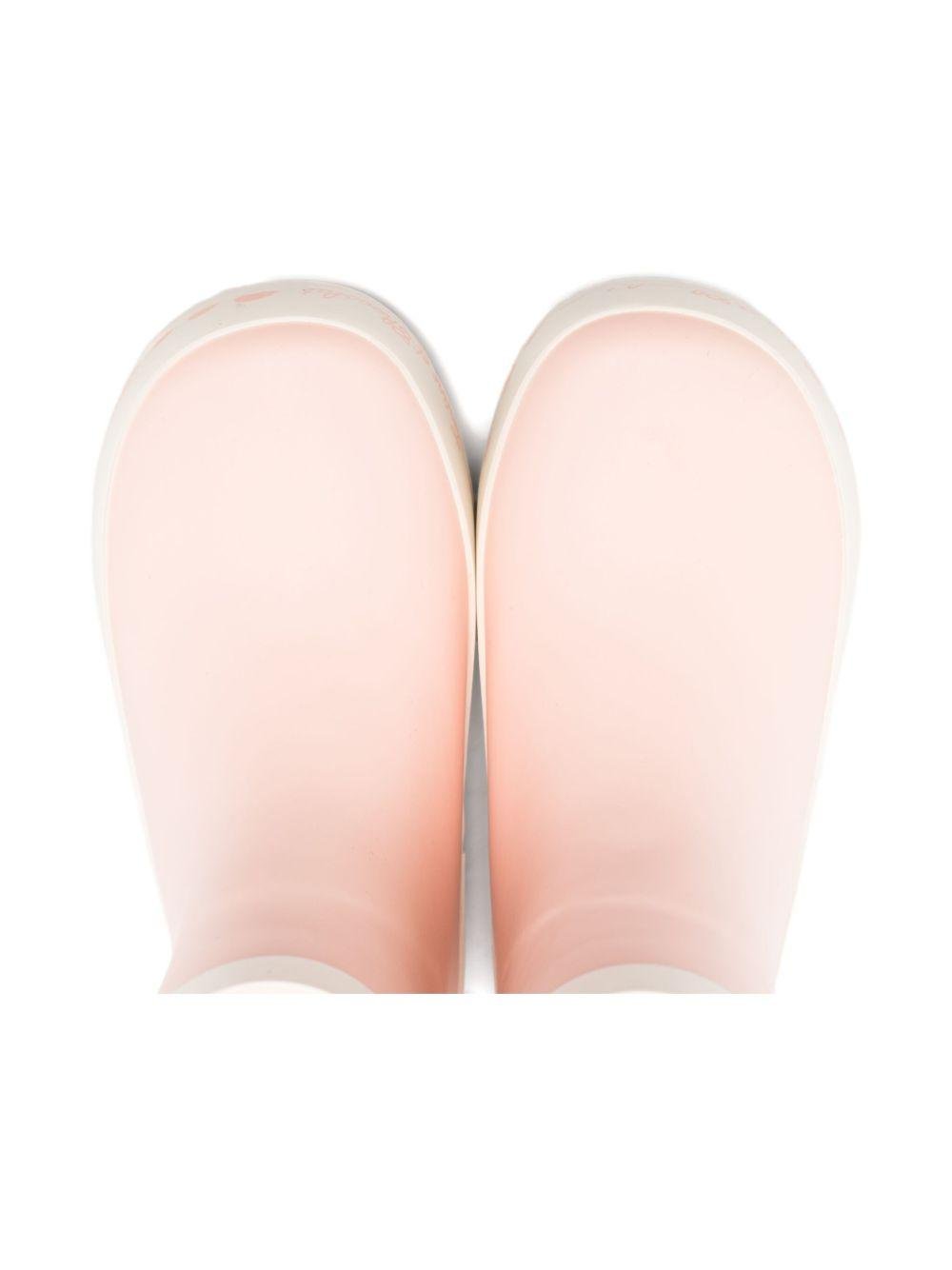 Stivaletti in gomma per bambina Tartine Et Chocolat rosa con suola in gomma - Rubino Kids