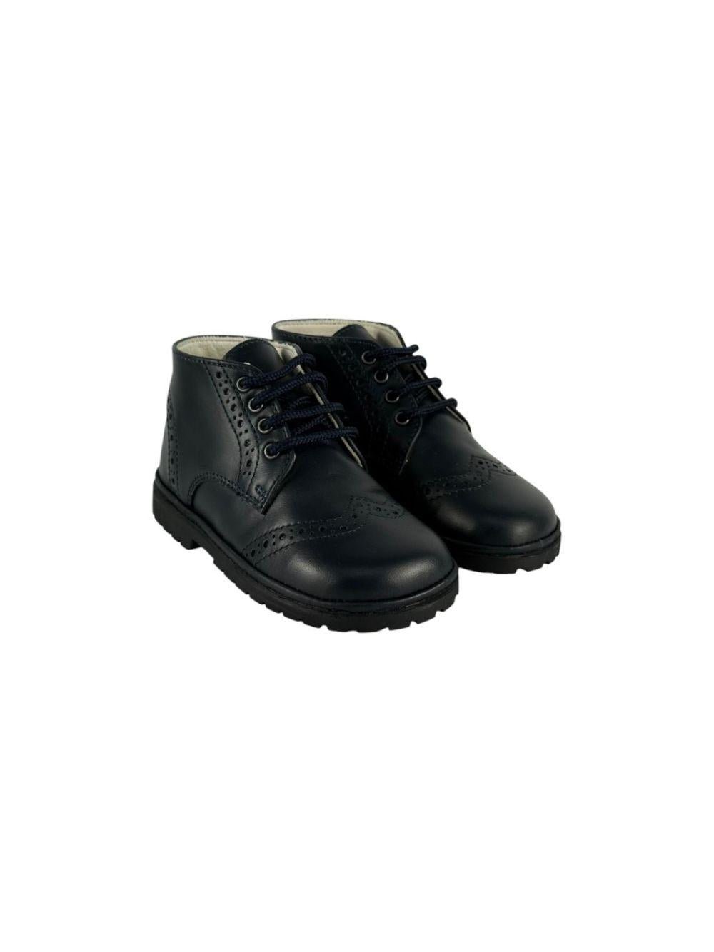 Stivaletti per bambini Gioiecologiche blu con dettagli traforati - Rubino Kids