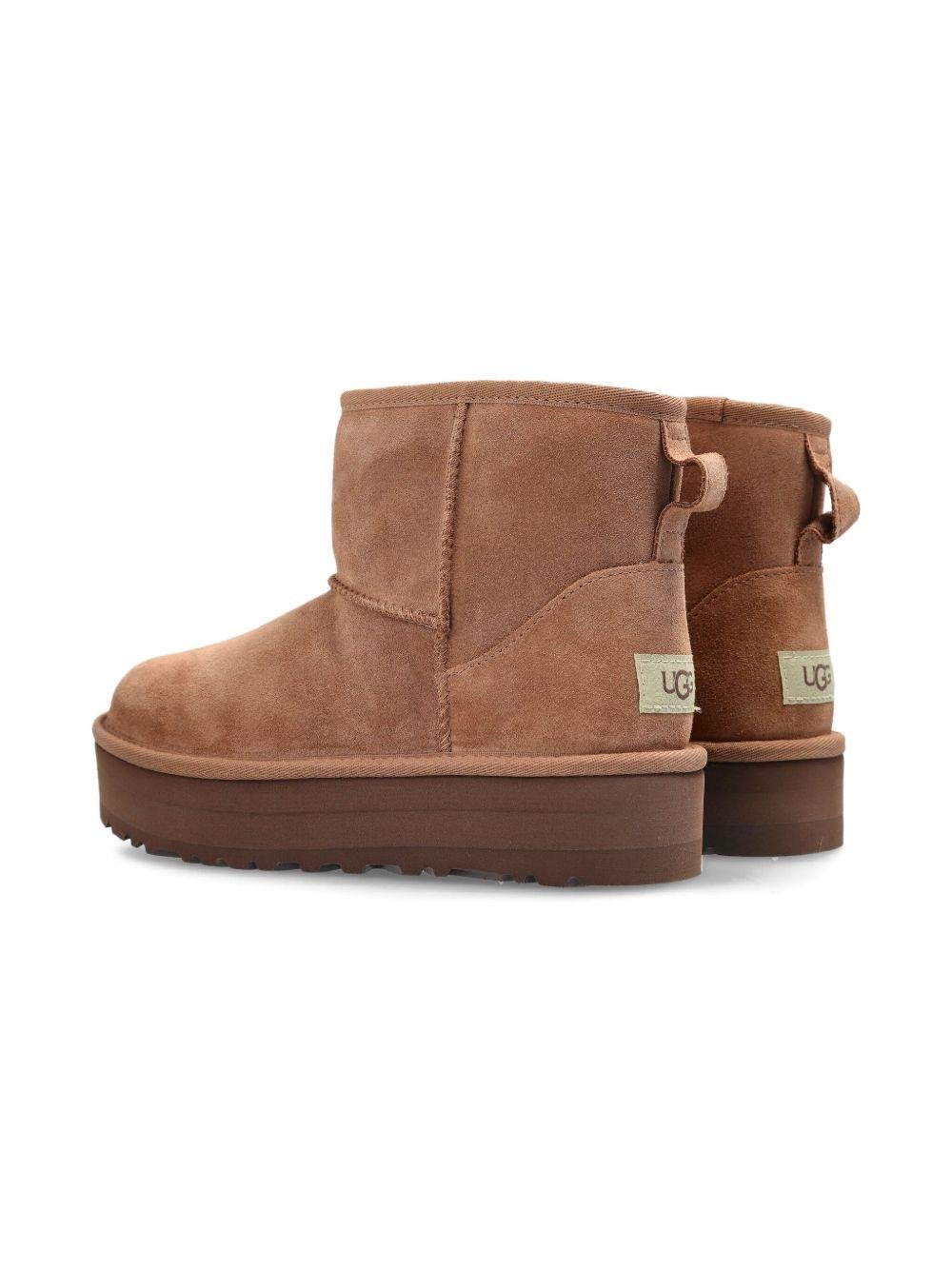 Stivaletti per bambini UGG Kids beige a punta tonda - Rubino Kids
