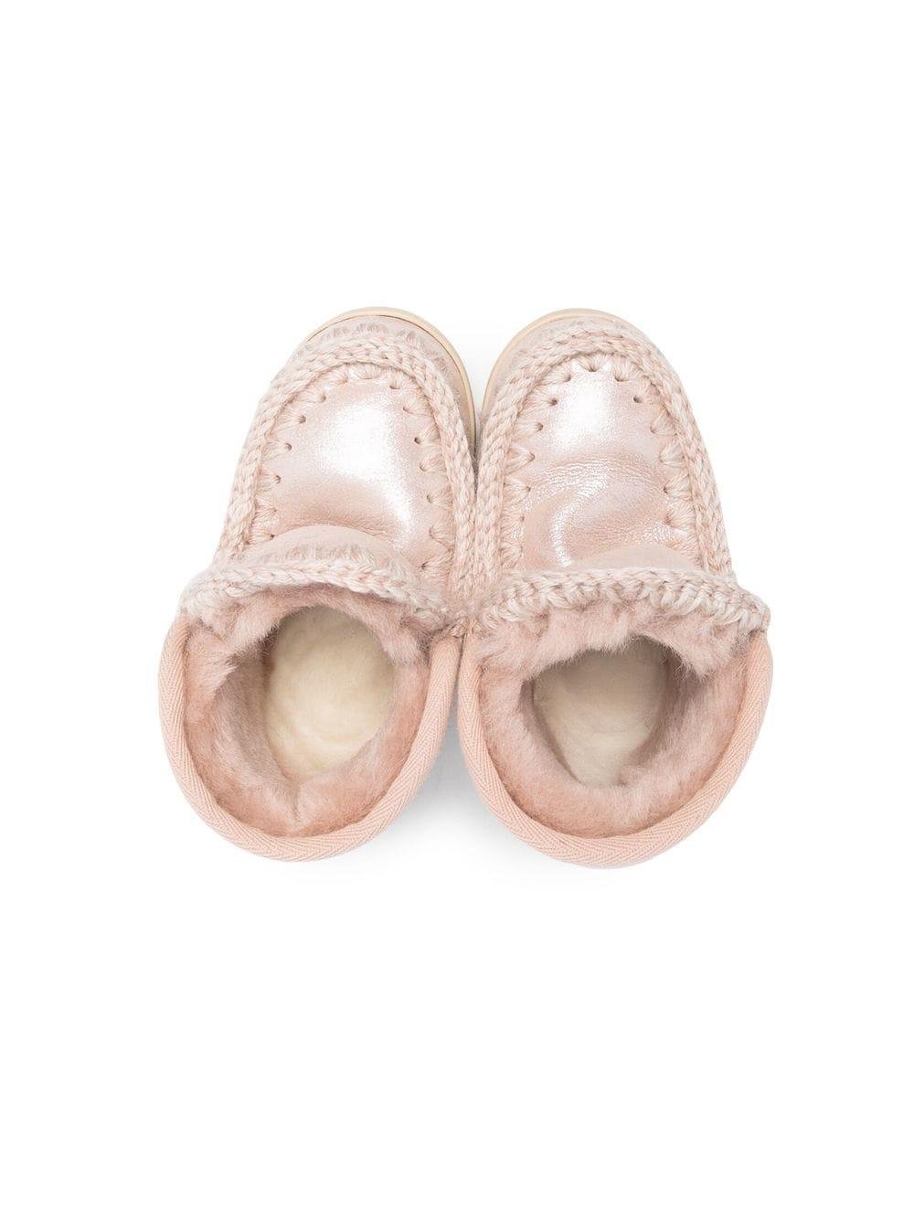 Stivali con cuciture a contrasto per bambina Mou Kids rosa con design senza aperture - Rubino Kids