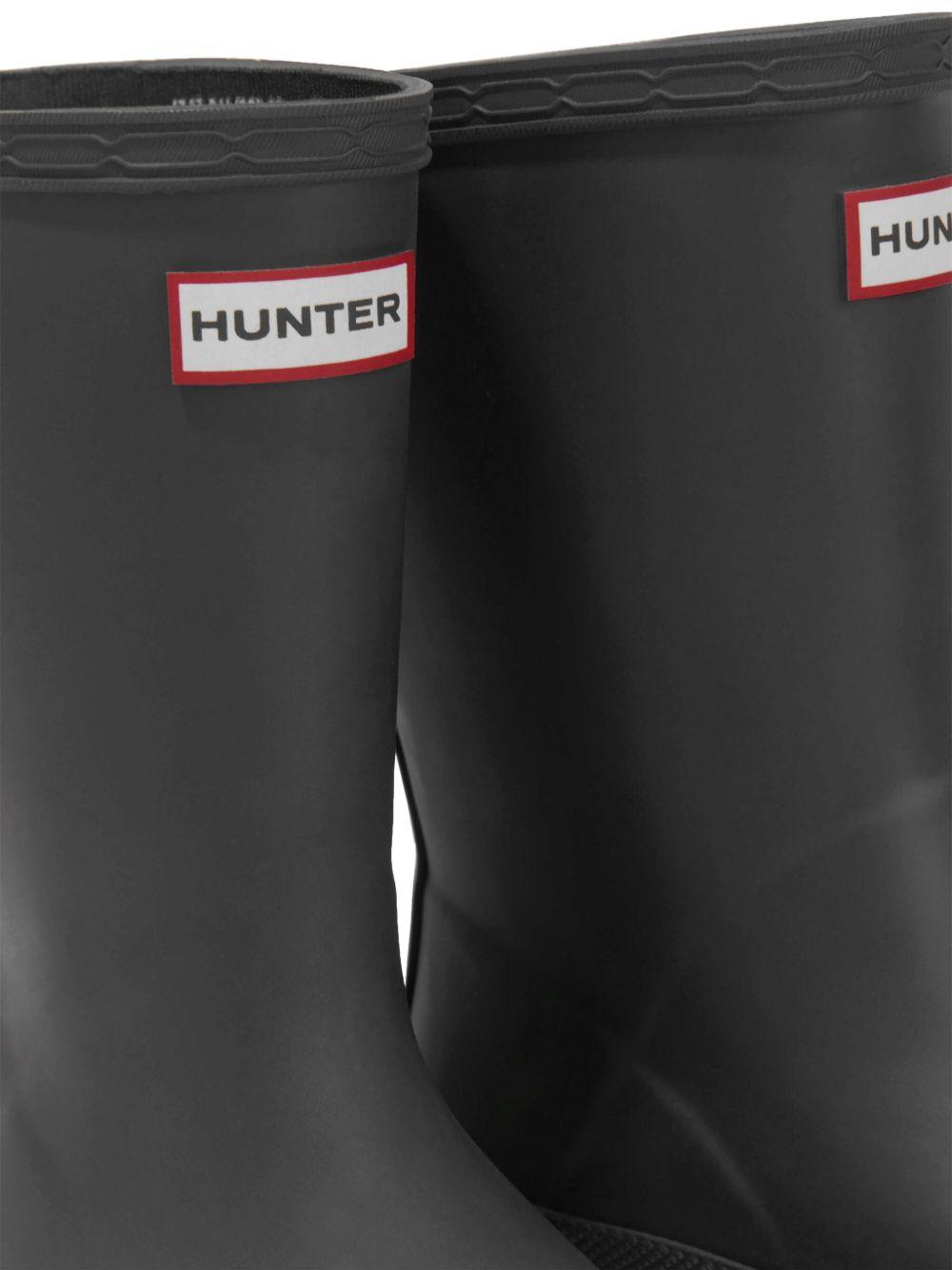 Stivali da pioggia per bambini Hunter Kids nero con applicazione - Rubino Kids