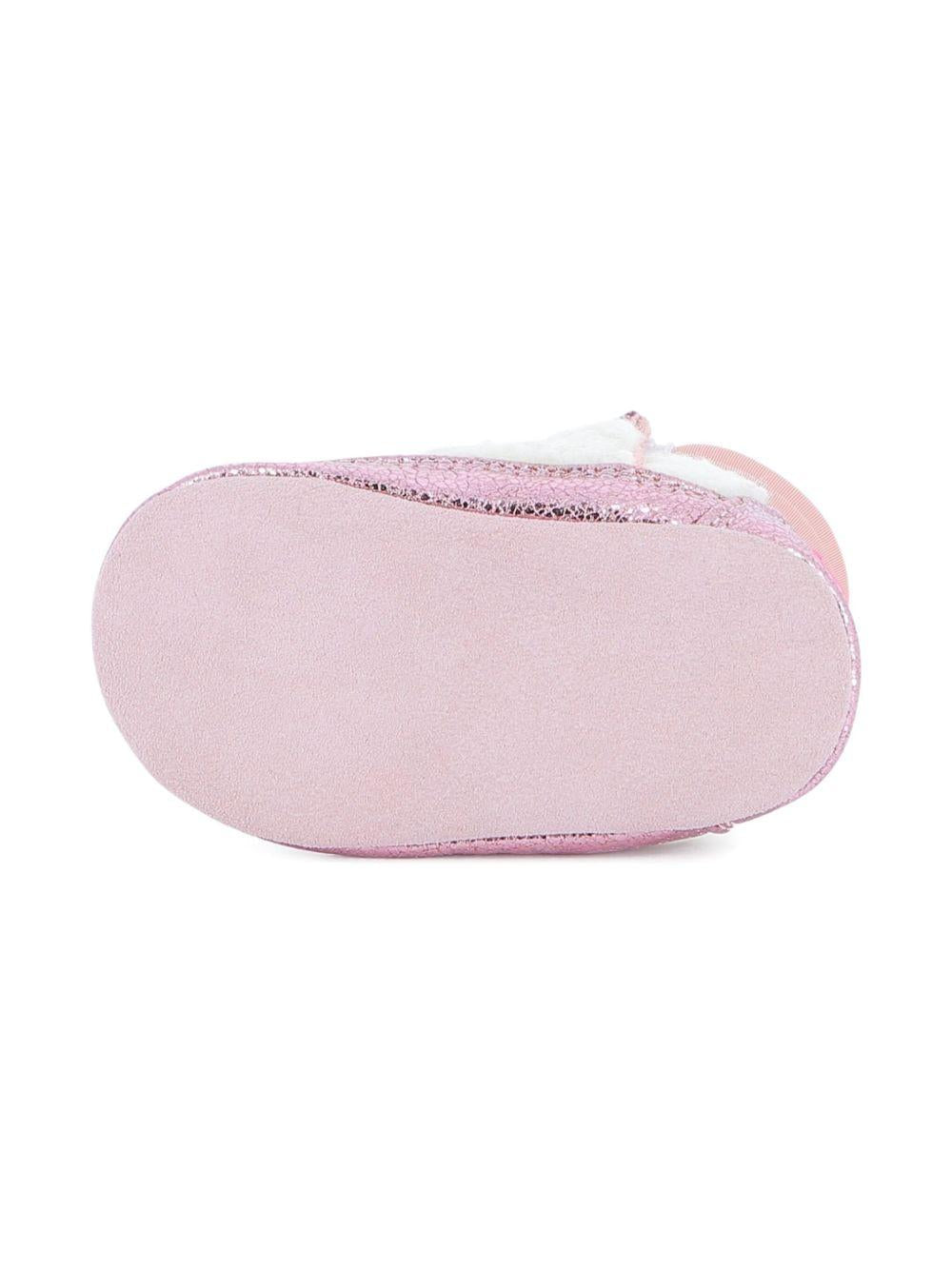 Stivali per neonata Billieblush rosa con bordo metallizzato - Rubino Kids