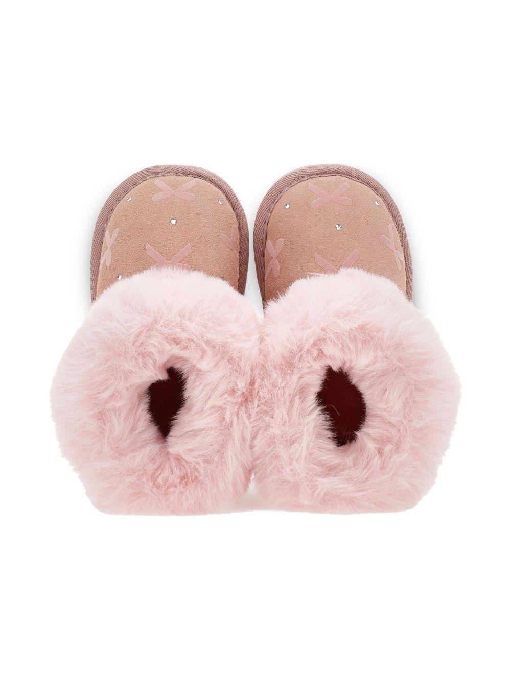 Stivali per neonata Monnalisa rosa con design senza lacci - Rubino Kids