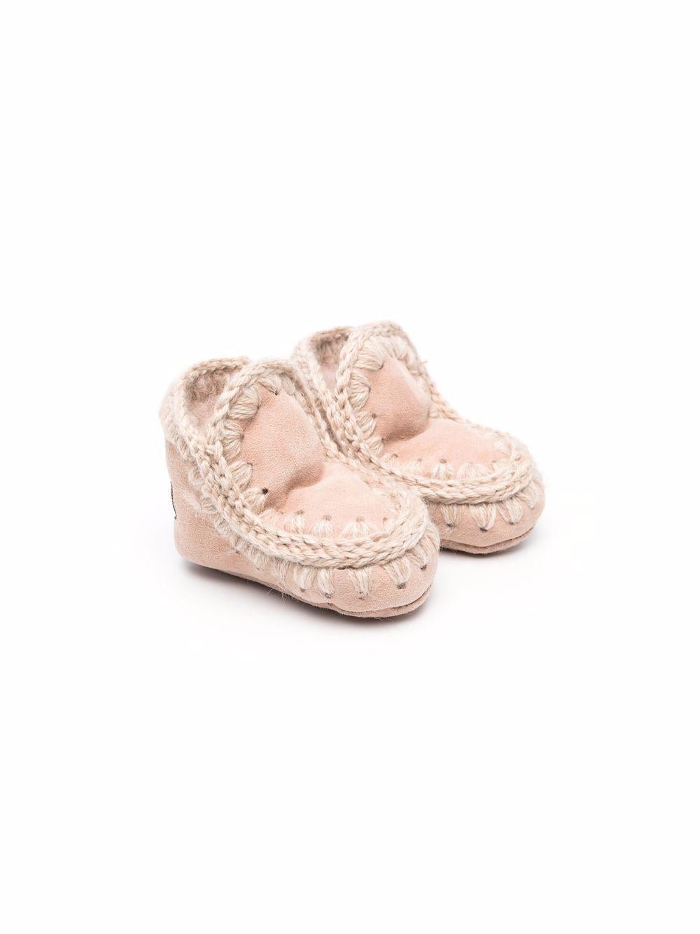 Stivali per neonata Mou Kids rosa con punta tonda - Rubino Kids