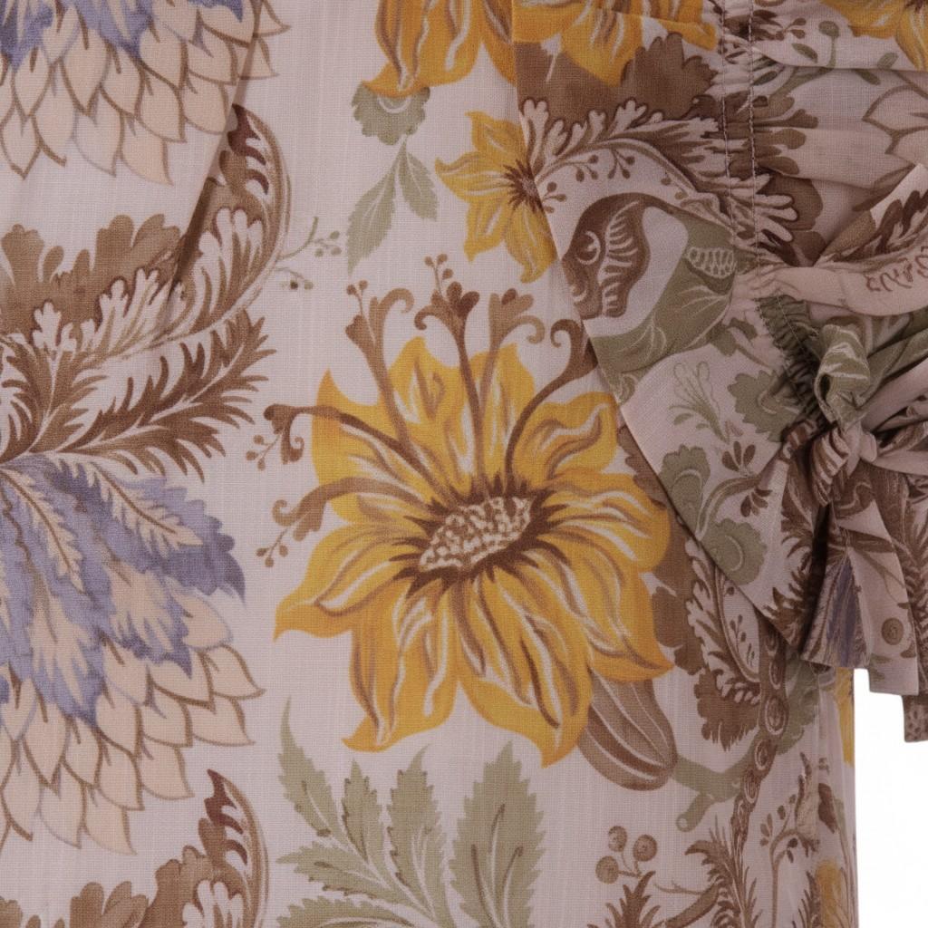 T-shirt Awaken per bambina Zimmermann Kids multicolore con stampa floreale - Rubino Kids