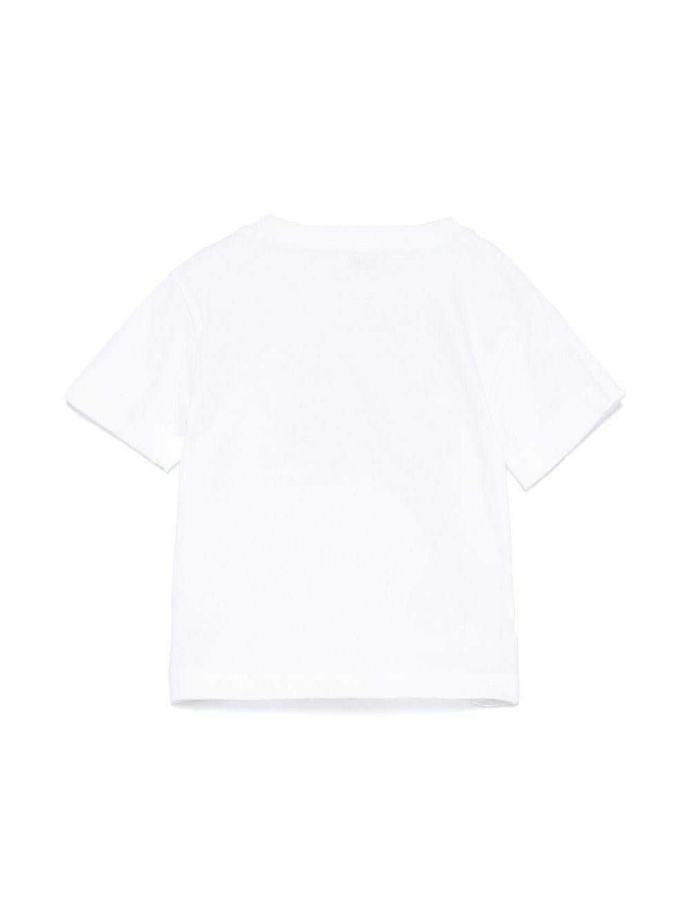 T-shirt con stampa per neonato Il Gufo bianco con girocollo - Rubino Kids