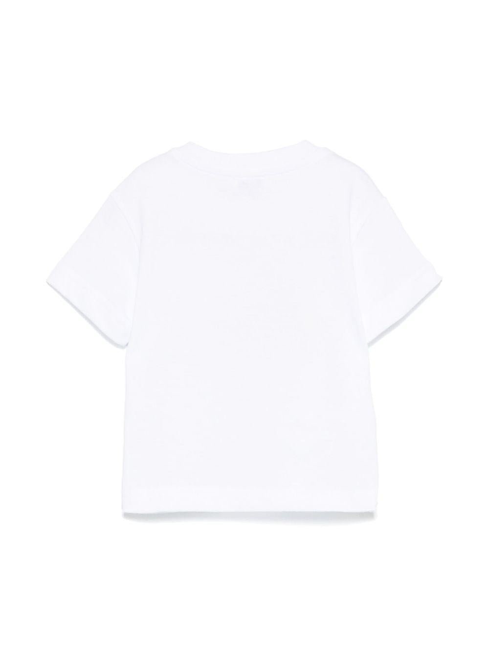 T-shirt con stampa per neonato Il Gufo bianco con orlo dritto - Rubino Kids