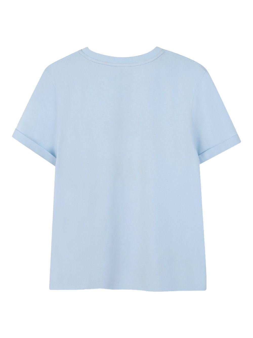 T-shirt da bambino Givenchy Kids azzurro con stampa logo - Rubino Kids