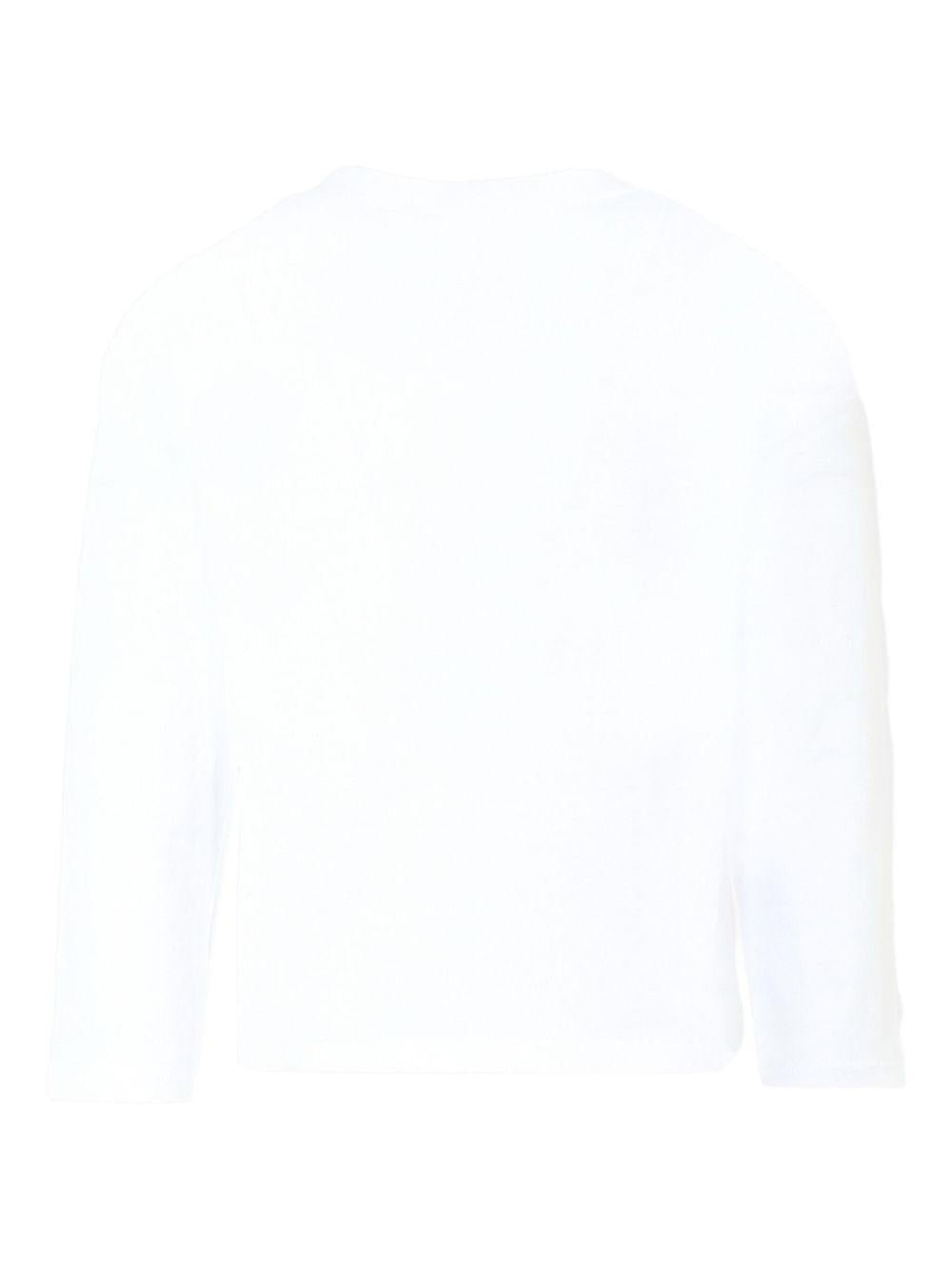 T-shirt per bambina Billieblush bianca con stampa con slogan - Rubino Kids