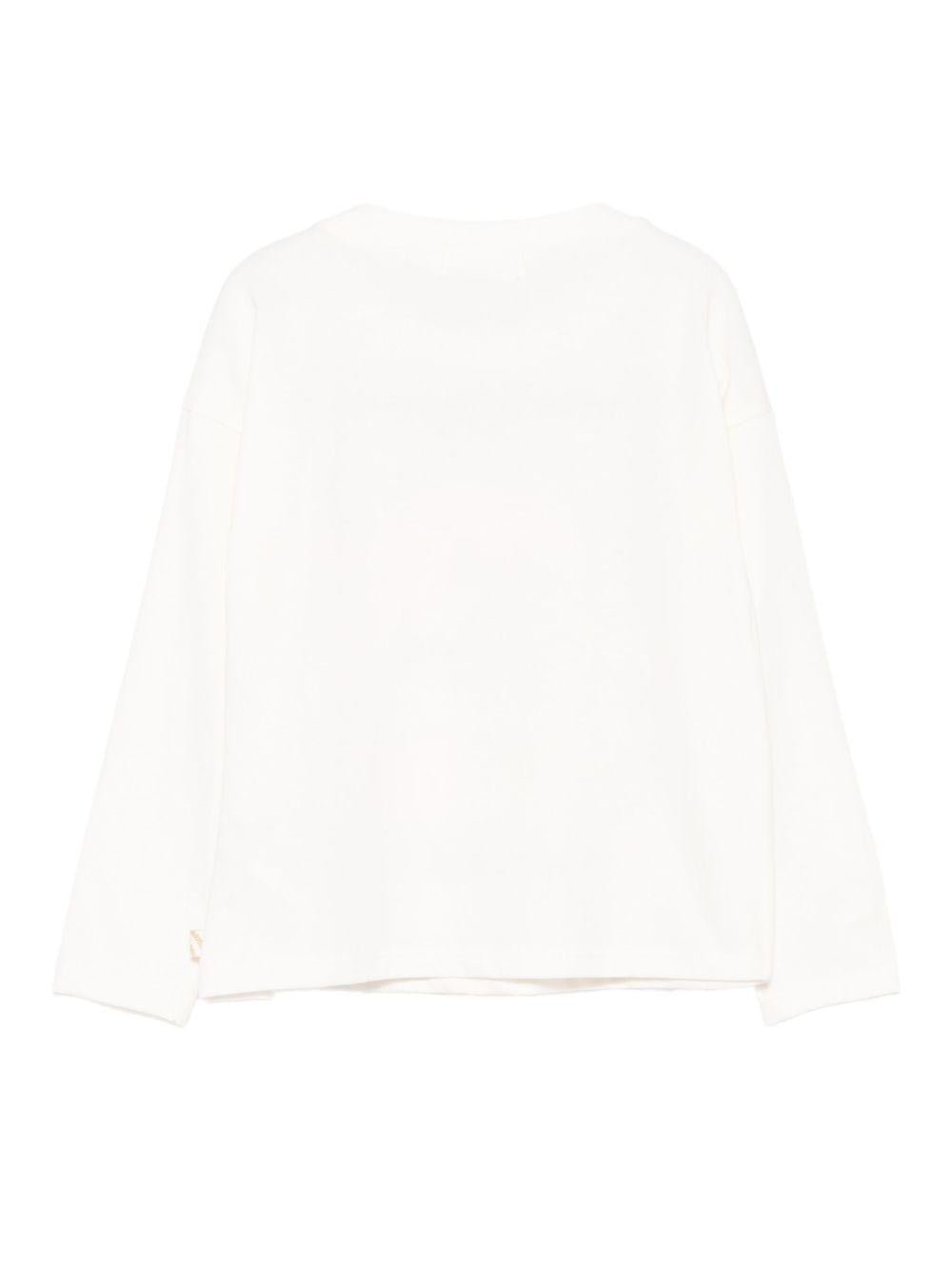 T-shirt per bambina Billieblush bianco con stampa pony - Rubino Kids