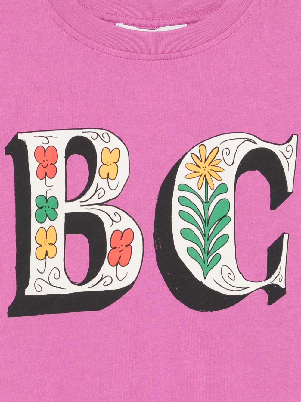 T-shirt per bambina Bobo Choses rosa con logo sul davanti - Rubino Kids