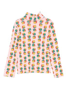 T-shirt per bambina Bobo Choses rosa con stampa a dadi - Rubino Kids