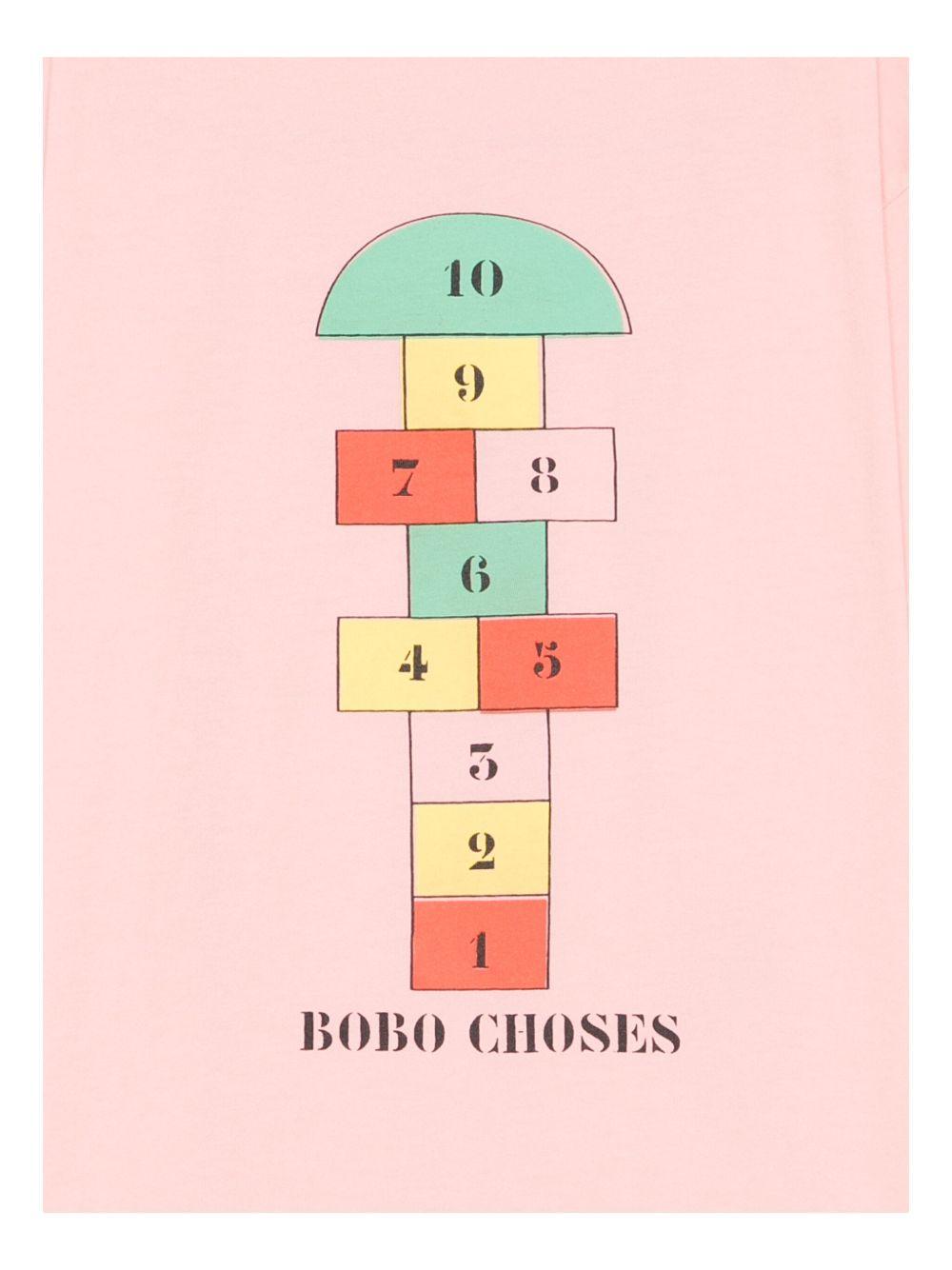 T-shirt per bambina Bobo Choses rosa con stampa grafica - Rubino Kids