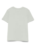 T-shirt per bambina Bonpoint verde salvia con stampa logo - Rubino Kids