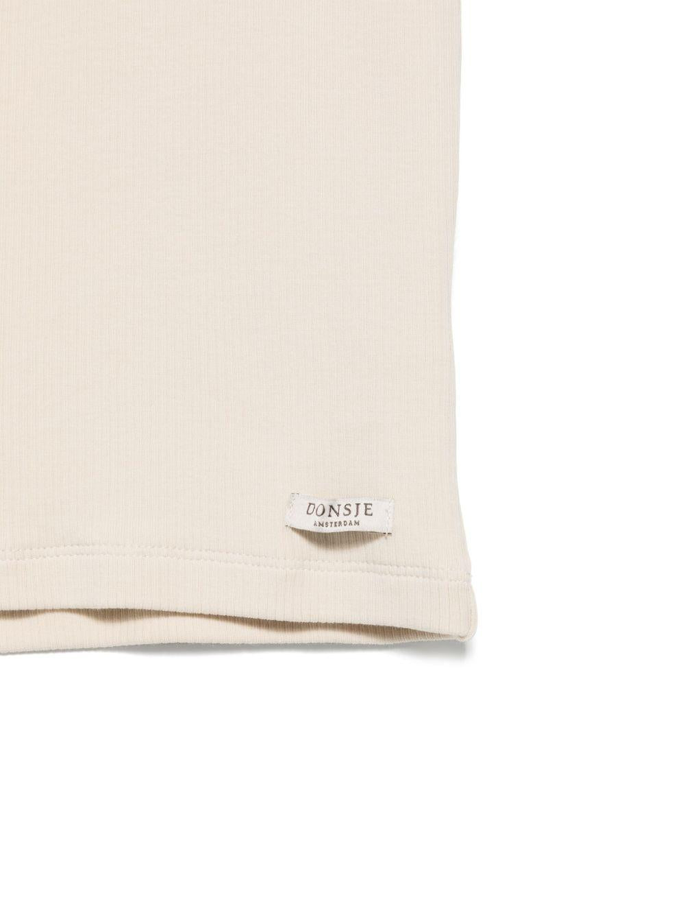 T-shirt per bambina Donsje beige a coste - Rubino Kids