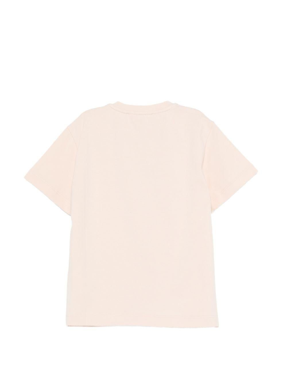 T-shirt per bambina Elisabetta Franchi La Mia Bambina rosa con dettaglio logo - Rubino Kids