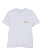 T-shirt per bambina Givenchy Kids bianca con logo sul davanti - Rubino Kids