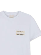 T-shirt per bambina Givenchy Kids bianca con logo sul davanti - Rubino Kids