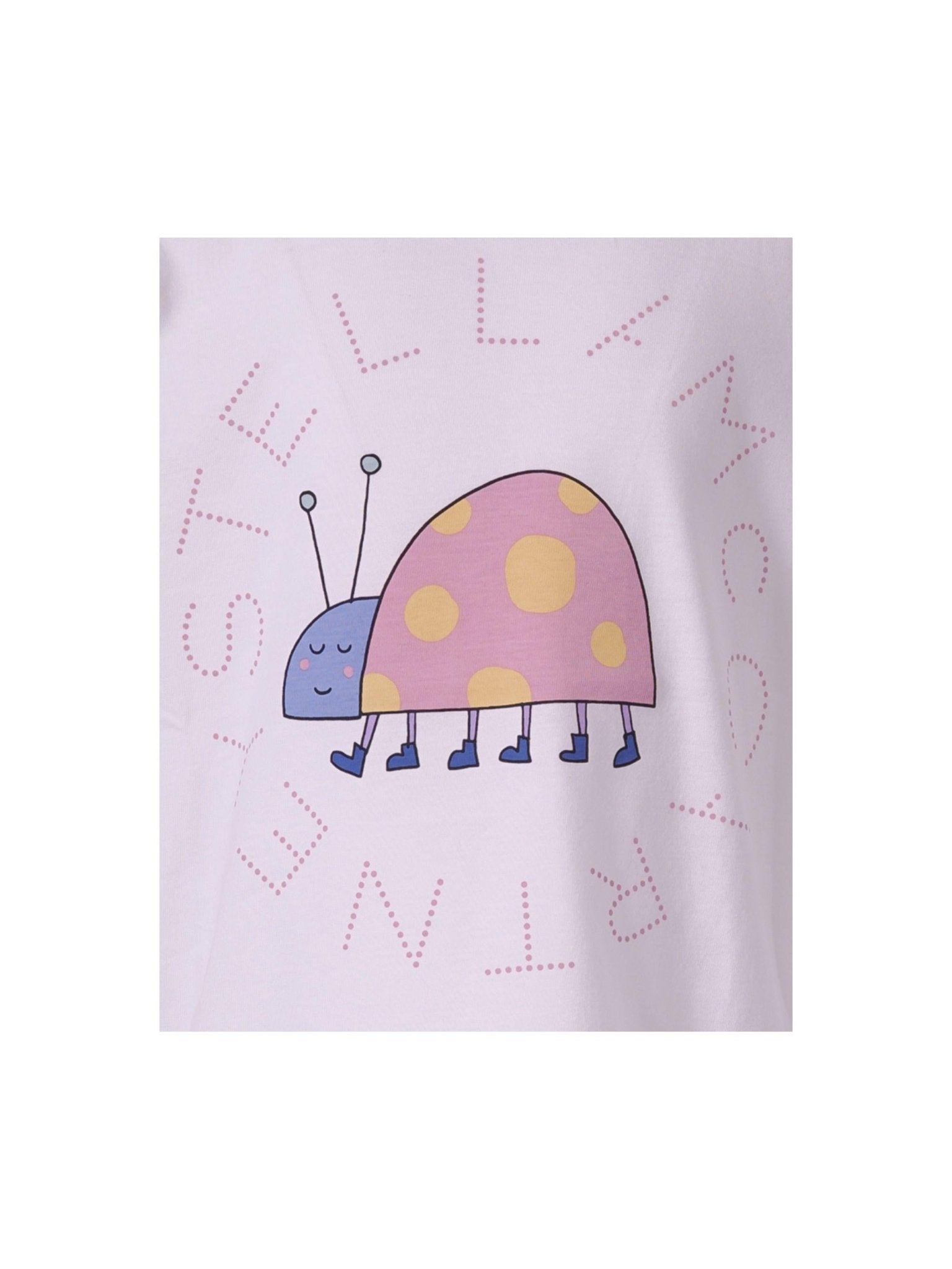 T-shirt per bambina Stella McCartney Kids bianca con stampa coccinella - Rubino Kids