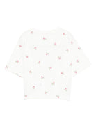 T-shirt per bambina Stella McCartney Kids bianco con stampa grafica<BR/> - Rubino Kids