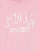 T-shirt per bambina Stella McCartney rosa con stampa logo - Rubino Kids